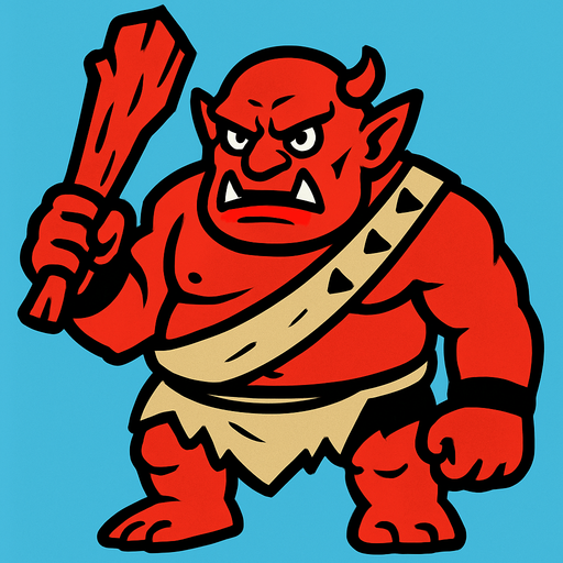 Ogro.
In-Game asset.  2d.  High contrast.  No shadows