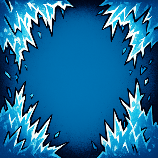 kenarlardan gelen donma efekti.
In-Game asset.  2d.  High contrast.  No shadows