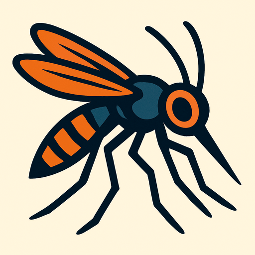 Moustique.
In-Game asset.  2d.  High contrast.  No shadows