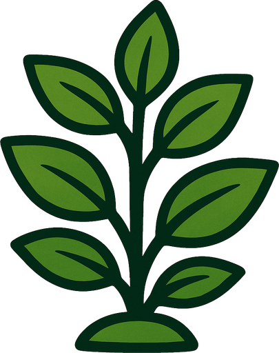 A plant.
In-Game asset.  2d.  High contrast.  No shadows. Very simple