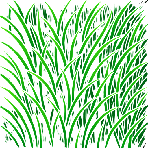top down view of long grass.
In-Game asset.  2d.  High contrast.  No shadows