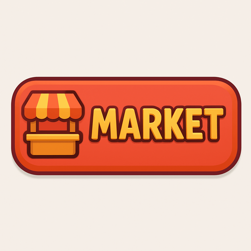 marketButton.
In-Game asset.  No shadows. 2d