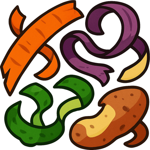 Pelage de legumes.
In-Game asset.  2d.  High contrast.  No shadows