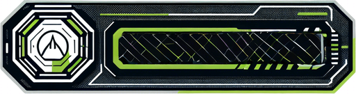 Just a black rectangle.