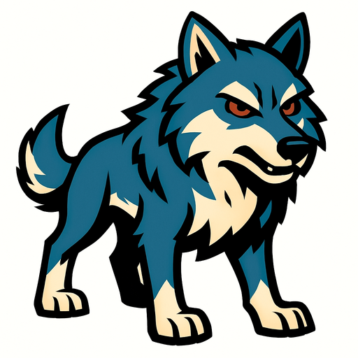 Wolf.
In-Game asset.  2d.  High contrast.  No shadows