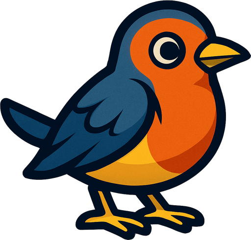 Bird.
In-Game asset.  2d.  High contrast.  No shadows