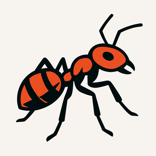 Ant.
In-Game asset.  2d.  High contrast.  No shadows