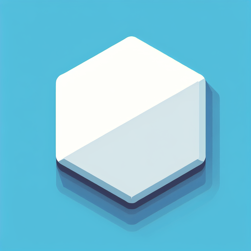 hexagon. flat and white..
Single Game Texture. In-Game asset. 2d. Blank background. High contrast. No shadows.