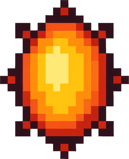 Pixelart spike ellipse enemy bullet.
In-Game asset.  2d.  High contrast.  No shadows. No fire effect.