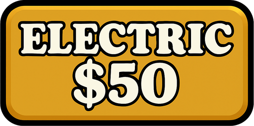 Make button gold and change text to say 'Electric $50'