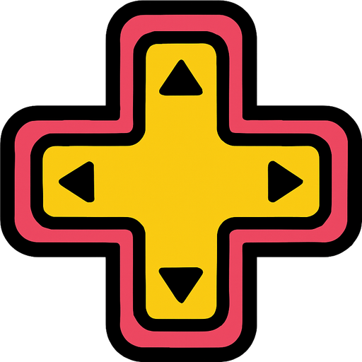 dpad.
In-Game asset.  2d.  High contrast.  No shadows