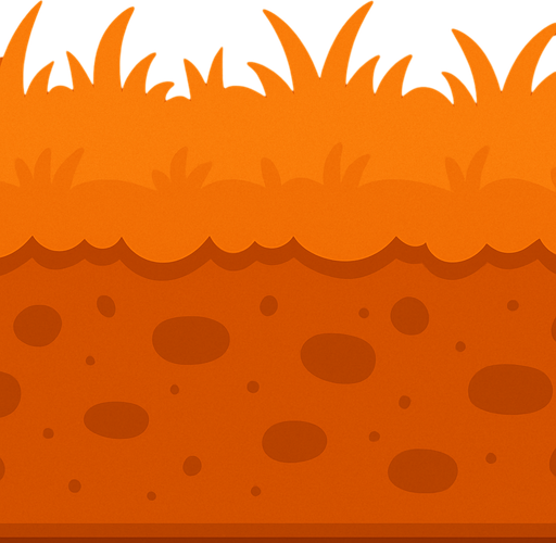 orange piece of land 2d