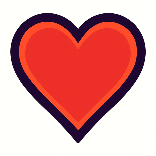 heart.
In-Game asset.  2d.  High contrast.  No shadows