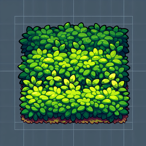 bushes.
Single Game Texture. In-Game asset. 2d. Blank background. High contrast. No shadows.