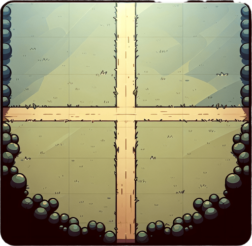 a big plain show from the top with a line right at the center of the plain to the top from the botom Single Game Texture. In-Game asset. 2d. Blank background. High contrast. No shadows.