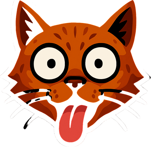 make this cat expression goes silly like that( °ロ°)