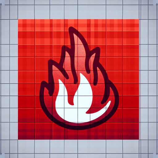 fire red.
Single Game Texture.  In-Game asset.  2d.  Blank background.  High contrast.  No shadows
