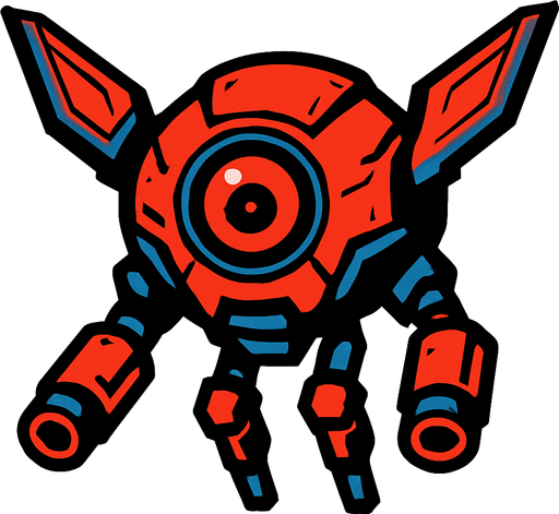 dron enemy.
In-Game asset.  2d.  High contrast.  No shadows