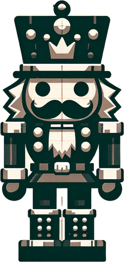 Nut cracker, side view Single Game Texture. In-Game asset. 2d. Blank background. High contrast. No shadows.