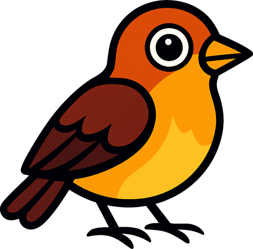 kuş.
In-Game asset.  2d.  High contrast.  No shadows