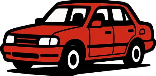 Make a car.
In-Game asset.  2d.  High contrast.  No shadows