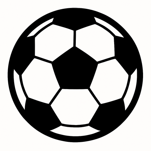 Fotbal bal.
In-Game asset.  2d.  High contrast.  No shadows