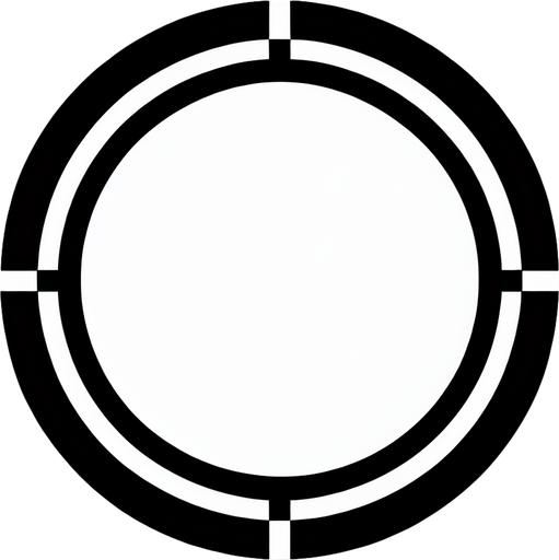 white circle with a single thin black border. flat shade. simple graphic.
Single Game Texture. In-Game asset. 2d. Blank background. High contrast. No shadows.