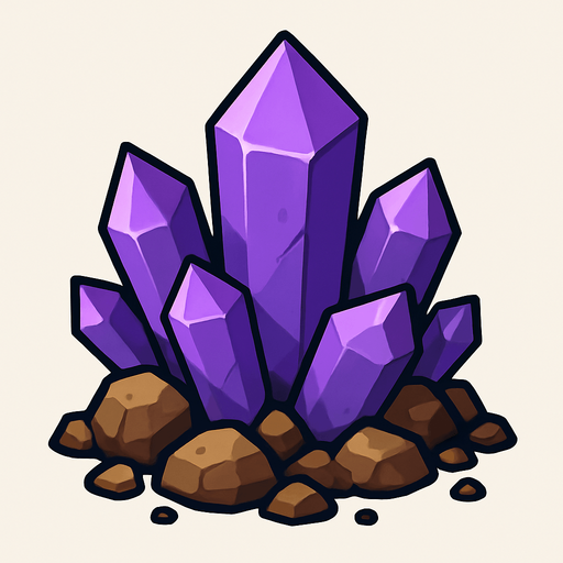 Helium cevheri - yazısız.
In-Game asset.  2d.  High contrast.  No shadows