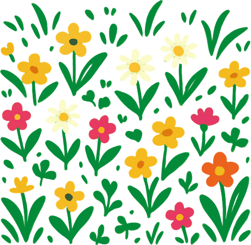 meadow.
In-Game asset.  2d.  High contrast.  No shadows