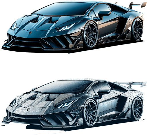 Lamborghini.
Single Game Texture. In-Game asset. 2d. Blank background. High contrast. No shadows.