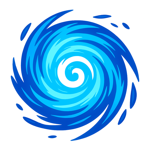 Mavi top rasengan top.
In-Game asset.  2d.  High contrast.  No shadows