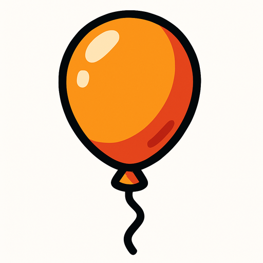ballon.
In-Game asset.  2d.  High contrast.  No shadows