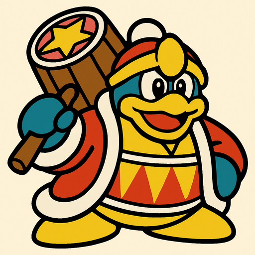 Dedede.
In-Game asset.  2d.  High contrast.  No shadows
