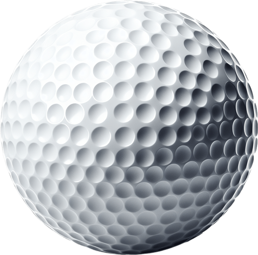 Balle de golf.
Single Game Texture. In-Game asset. 2d. Blank background. High contrast. No shadows.
