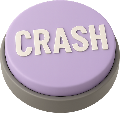 birebir aynısı sadece HI_HAT yerine CRASH yazsın ve butonunun rengi açık mor lila olsun.  Transparent background. Blank background.