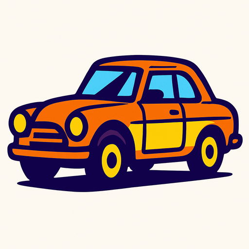 car.
In-Game asset.  2d.  High contrast.  No shadows