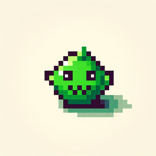 grinch. green monster. pixelart. only face. Single Game Texture. In-Game asset. 2d. Blank background. High contrast. No shadows.