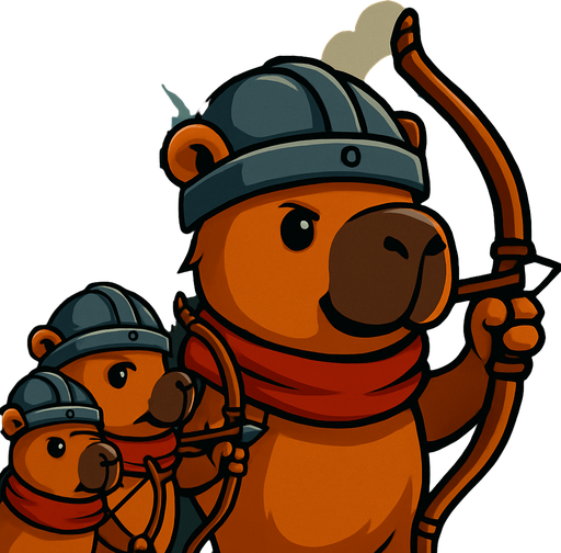 Los capybaras estan listo para defender el castillo.