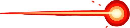 red laser beam.
In-Game asset.  2d.  High contrast.  No shadows
