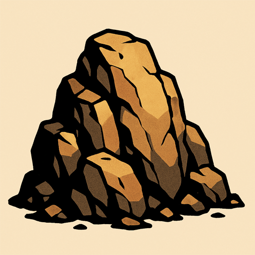 kayalık.
In-Game asset.  2d.  High contrast.  No shadows