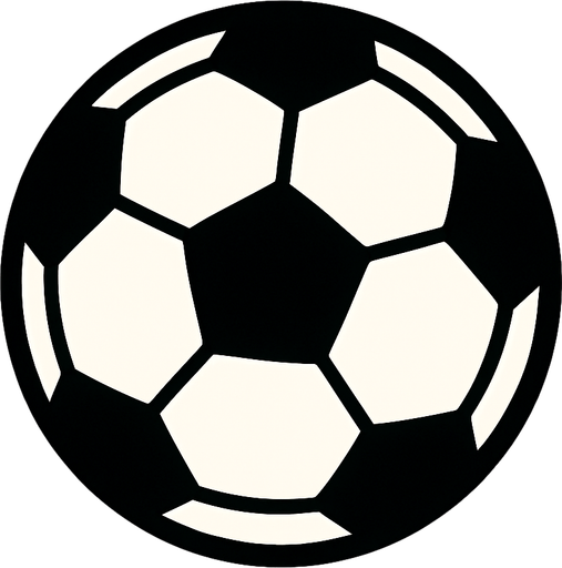 soccer ball.
In-Game asset.  2d.  High contrast.  No shadows