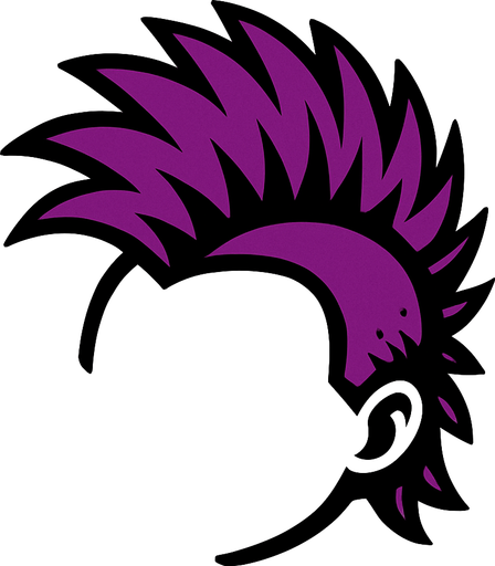 Mohawk with no head.
In-Game asset.  2d.  High contrast.  No shadows