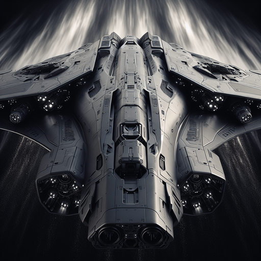 futuristic war space craft..
Full front bottom view