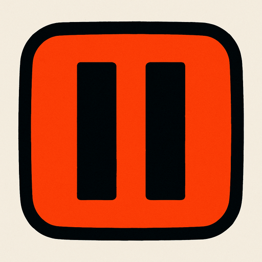 pause icon.
In-Game asset.  2d.  High contrast.  No shadows