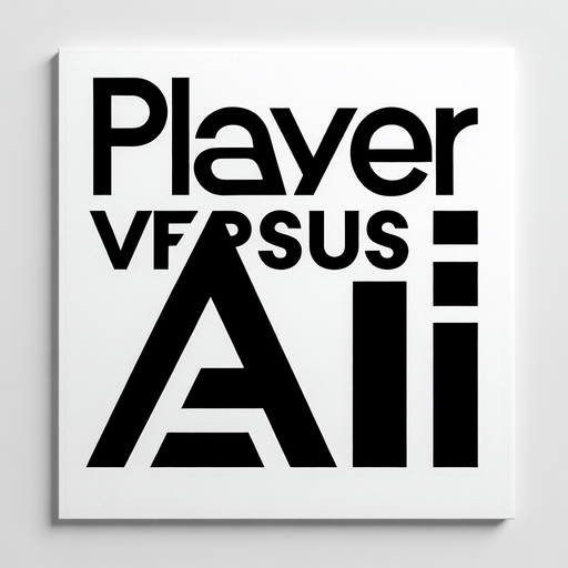 "Player 
    vs 
    Ai" text with white background.