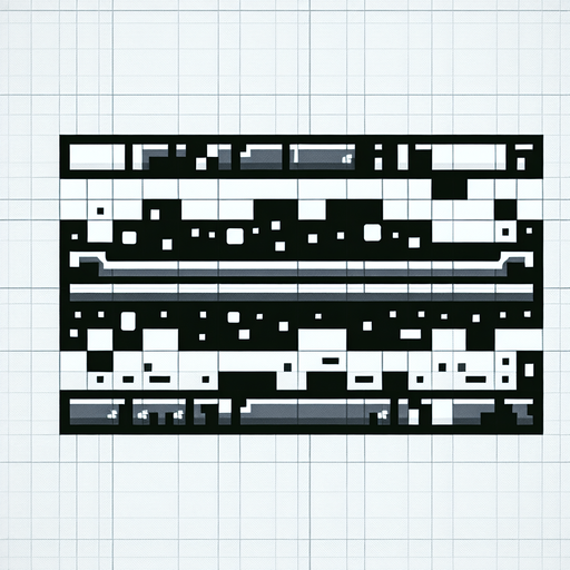 make a health bar black and white basic

Single Game Texture. In-Game asset. 2d. Blank background. High contrast. No shadows.