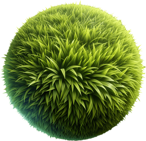 Grass.
Single Game Texture.  In-Game asset.  2d.  Blank background.  High contrast.  No shadows