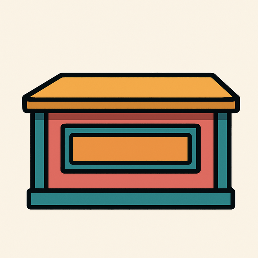 Mesa de tienda para poner un personaje detras.
In-Game asset.  2d.  High contrast.  No shadows