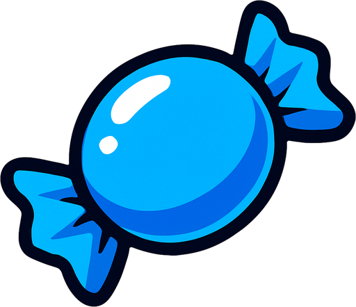 candy_blue.
In-Game asset.  2d.  High contrast.  No shadows