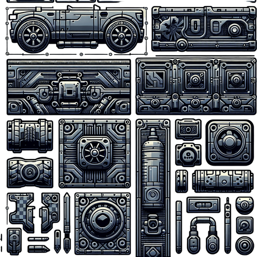 MG AUTO.
Single Game Texture.  In-Game asset.  2d.  High contrast.  No shadows